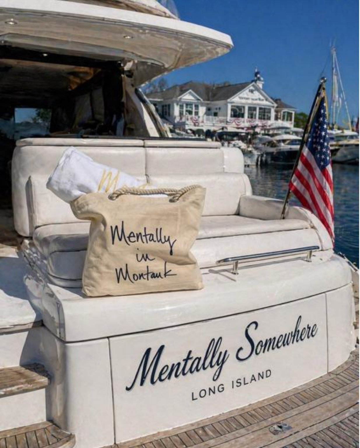 Mentally in Montauk Canvas Tote